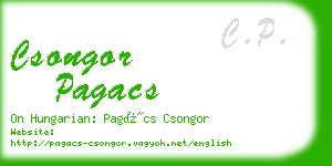 csongor pagacs business card